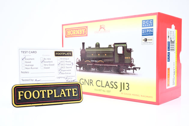 Hornby OO Gauge R30365 GNR Class J13 No.1257 - DCC, Boxed