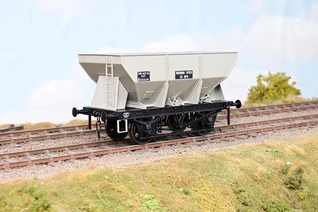 Dapol O Gauge 7F-033-005 BR Grey 24T Steel Hopper Wagon No.B435549 - Boxed