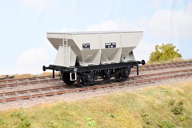 Dapol O Gauge 7F-033-005 BR Grey 24T Steel Hopper Wagon No.B435549 - Boxed