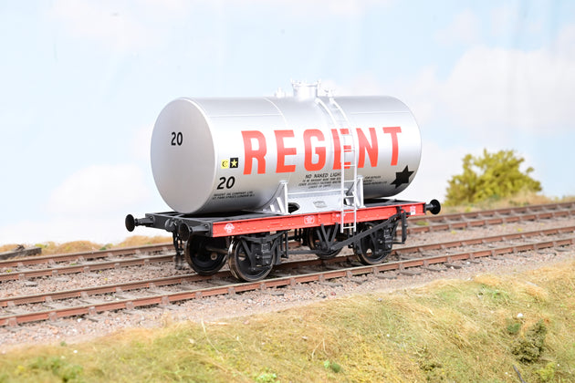 Dapol O Gauge 7F-062-005 Regent Silver Class A Anchor Mounted Tank Wagon No.20 - Boxed