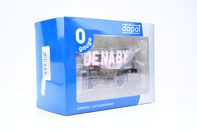 Dapol O Gauge 7F-041-005 'Denaby' 14T Slope Sided Mineral Wagon No.9151 - Boxed