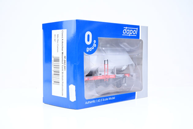 Dapol O Gauge 7F-062-001 'British Petroleum' Silver Class A Anchor Mounted Tank Wagon No.SM1000 - Boxed