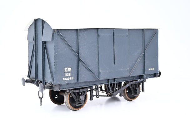 Kit Built Gauge 1 10mm GWR Dark Grey 12T Ventilated Goods Van No.133971 - Unboxed