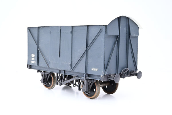 Kit Built Gauge 1 10mm GWR Dark Grey 12T Ventilated Goods Van No.133971 - Unboxed