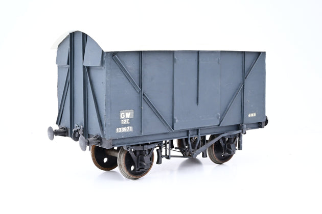 Kit Built Gauge 1 10mm GWR Dark Grey 12T Ventilated Goods Van No.133971 - Unboxed