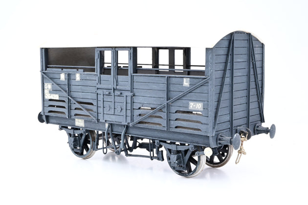 Kit Built Gauge 1 10mm GWR Dark Grey 8T Cattle Wagon No.26439 - Unboxed