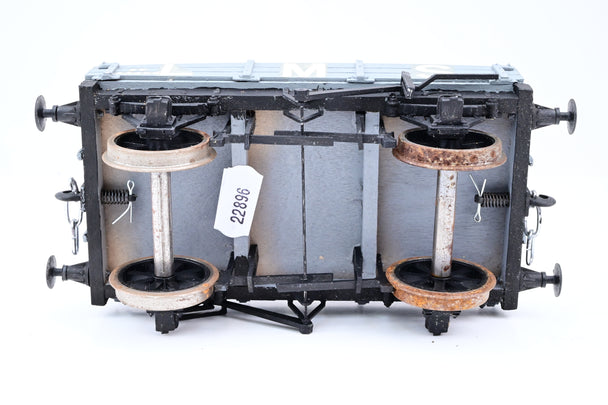 Kit Built Gauge 1 10mm LMS Grey 8T 3-Plank Open Wagon No.23406 - Unboxed