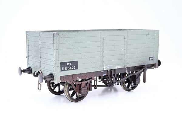Northern Fine Scale Gauge 1 10mm BR Grey 7-Plank Side & End Door Wagon No.E175426 - Boxed
