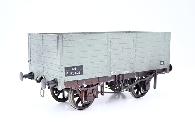 Northern Fine Scale Gauge 1 10mm BR Grey 7-Plank Side & End Door Wagon No.E175426 - Boxed
