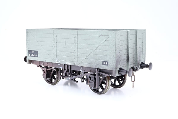 Northern Fine Scale Gauge 1 10mm BR Grey 7-Plank Side & End Door Wagon No.E175426 - Boxed