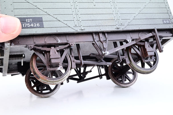 Northern Fine Scale Gauge 1 10mm BR Grey 7-Plank Side & End Door Wagon No.E175426 - Boxed