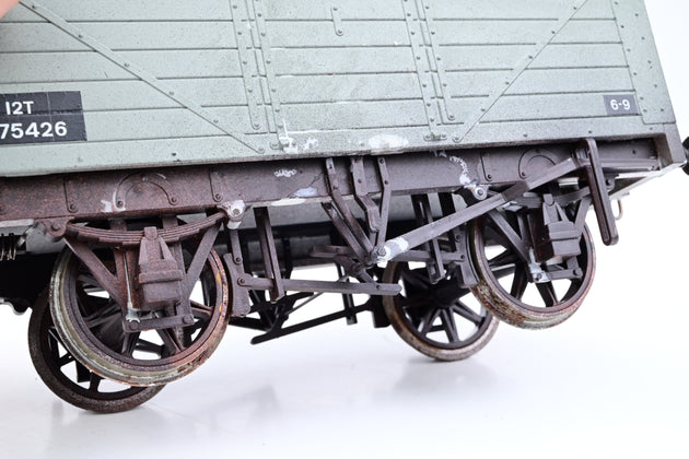 Northern Fine Scale Gauge 1 10mm BR Grey 7-Plank Side & End Door Wagon No.E175426 - Boxed