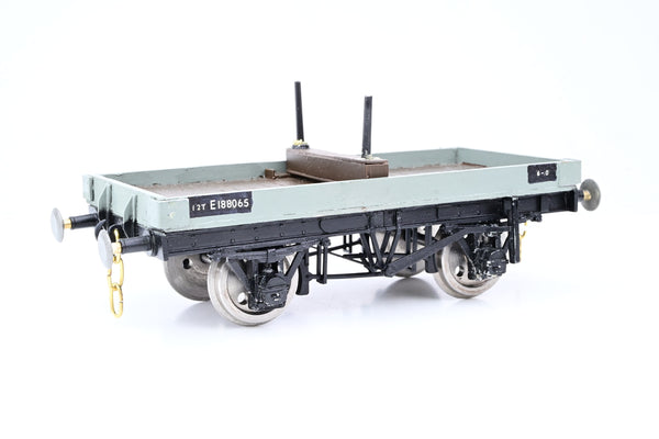 Kit Built Gauge 1 10mm BR Grey 1-Plank Wagon No.E188065 - Boxed
