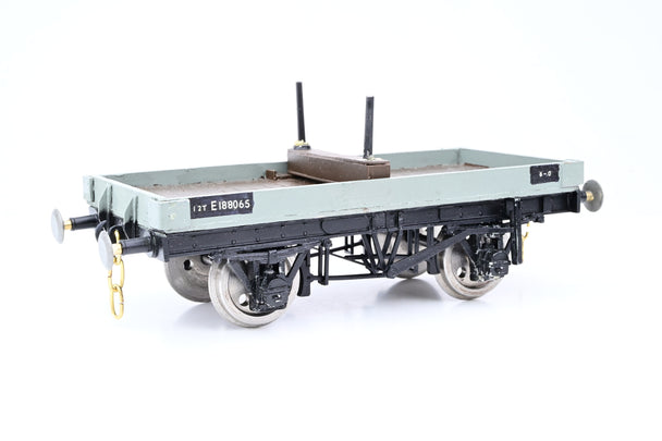 Kit Built Gauge 1 10mm BR Grey 1-Plank Wagon No.E188065 - Boxed