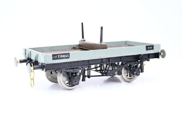 Kit Built Gauge 1 10mm BR Grey 1-Plank Wagon No.E188065 - Boxed