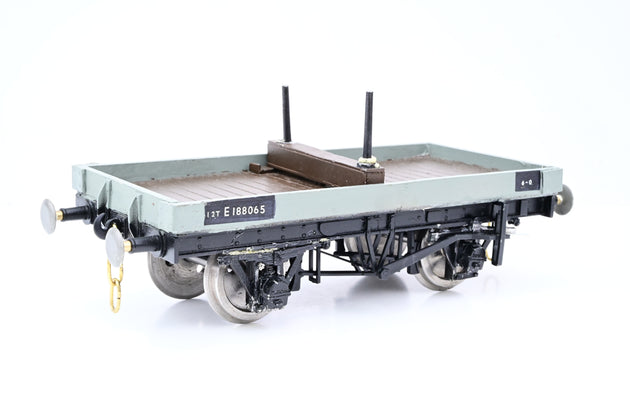 Kit Built Gauge 1 10mm BR Grey 1-Plank Wagon No.E188065 - Boxed
