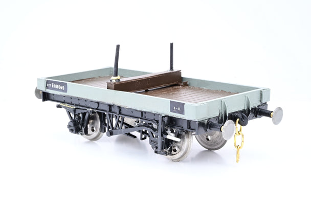 Kit Built Gauge 1 10mm BR Grey 1-Plank Wagon No.E188065 - Boxed