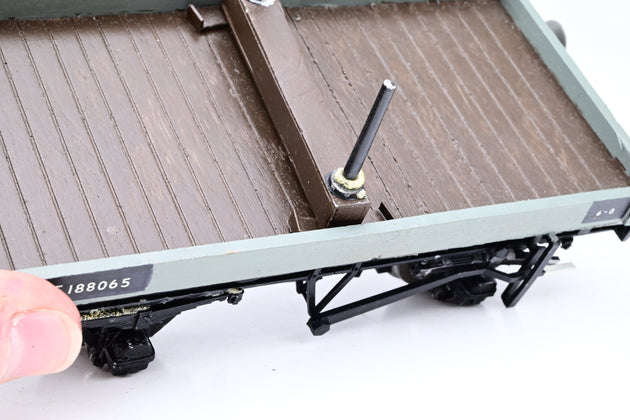 Kit Built Gauge 1 10mm BR Grey 1-Plank Wagon No.E188065 - Boxed