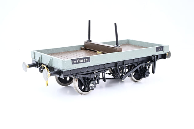 Kit Built Gauge 1 10mm BR Grey 1-Plank Wagon No.E188603 - Boxed