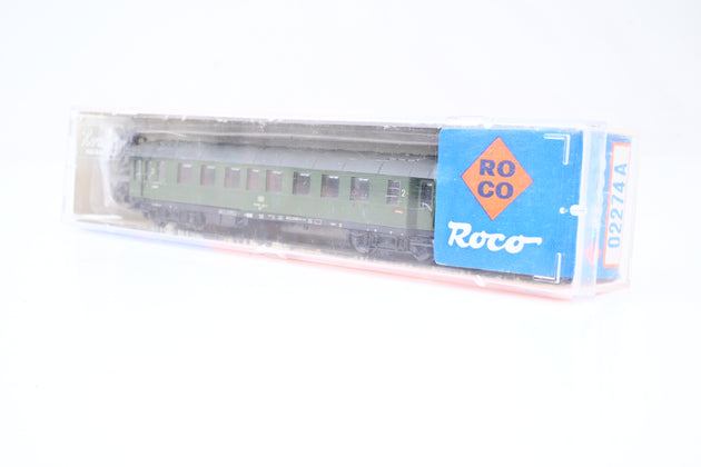 Roco N Gauge 02274A DB Green 2nd Class Express Coach No.50-80-28-11387-8 - Boxed