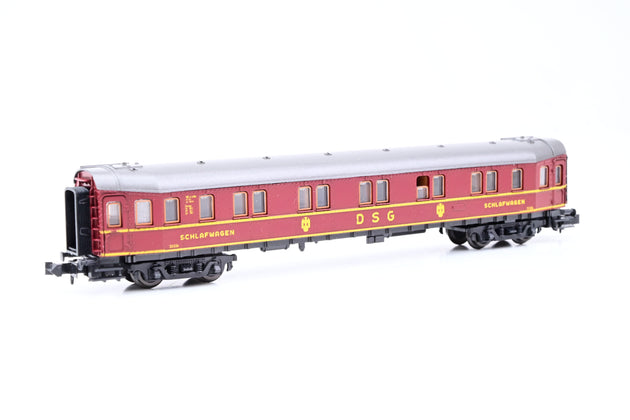 Roco N Gauge 2259 DSG Maroon 'Schlafwagen' Sleeping Coach No.33024 - Boxed