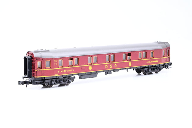 Roco N Gauge 2259 DSG Maroon 'Schlafwagen' Sleeping Coach No.33024 - Boxed
