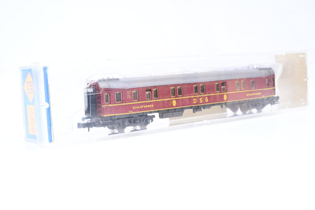 Roco N Gauge 2259 DSG Maroon 'Schlafwagen' Sleeping Coach No.33024 - Boxed