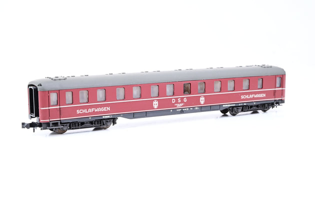 Roco N Gauge 02269A DSG Maroon 'Schlafwagen' Sleeping Coach No.51 80 06-56070-1 - Boxed