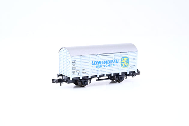 Roco N Gauge 2321D DB 'Lowenbrau, Munchen' Covered Goods Wagon No.21 80 113 1 842-3 - Boxed