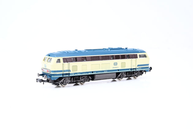 Roco N Gauge 2150B DB Ocean Blue/Beige Class BR215 Diesel Locomotive No.215 033-2 - Boxed
