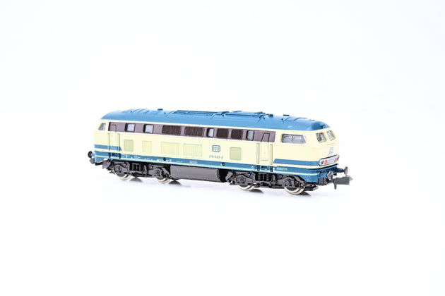 Roco N Gauge 2150B DB Ocean Blue/Beige Class BR215 Diesel Locomotive No.215 033-2 - Boxed
