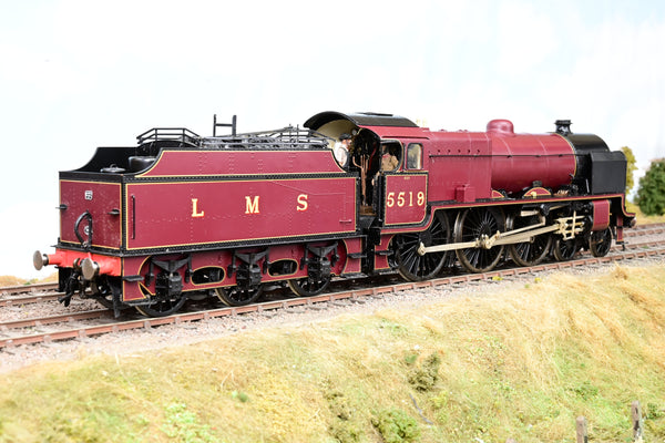 Lee Marsh O Gauge LMS Crimson Patriot Class 5XP No.5519 'Lady Godiva' - DCC Sound, Boxed
