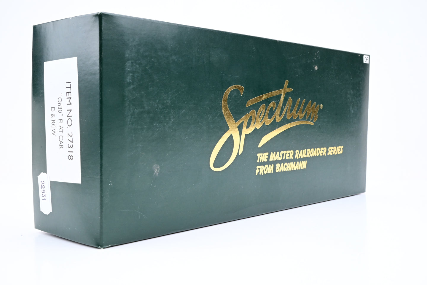 Spectrum On30 27318 Flat Car 'D & RGW' - Boxed