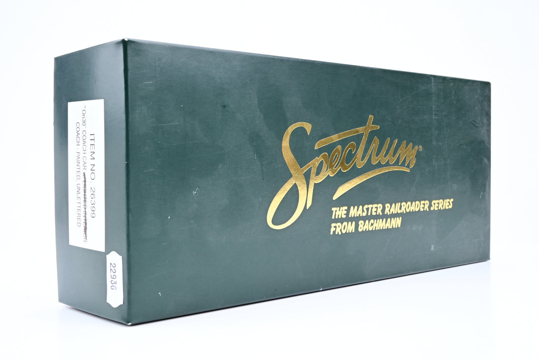 Spectrum On30 26399 Green Unlettered Passenger Coach - Boxed