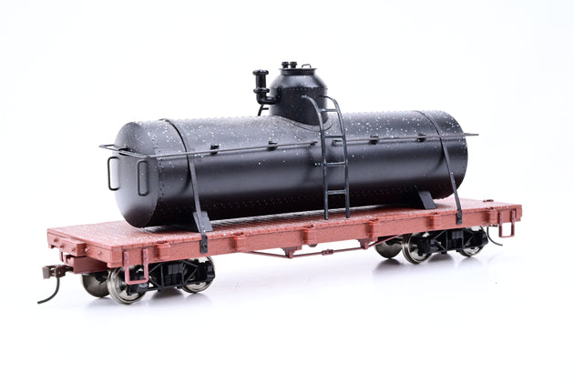 Spectrum On30 27199 Black Unlettered Tank Car - Weathered, Boxed