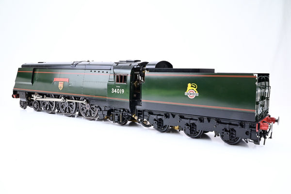 Aster Gauge 1 Live Steam (1:32 Scale) BR Green West Country Class No.34019 'Bideford'