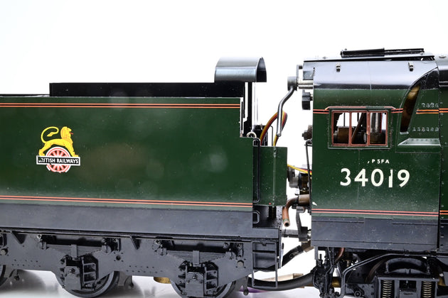 Aster Gauge 1 Live Steam (1:32 Scale) BR Green West Country Class No.34019 'Bideford'