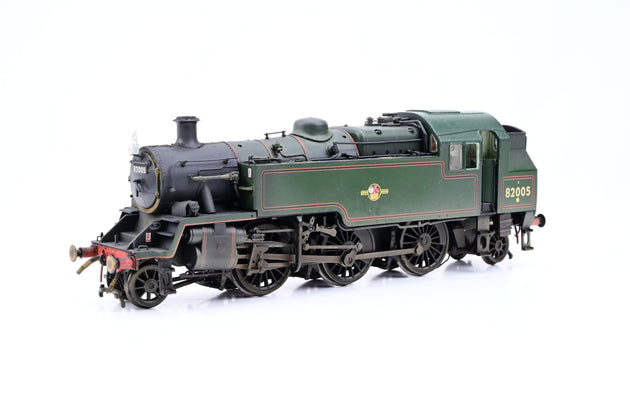 Bachmann OO Gauge 31-976 Standard 3MT Tank BR Lined Green Late Crest No.82005 - Unboxed