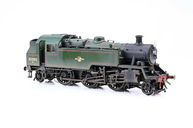 Bachmann OO Gauge 31-976 Standard 3MT Tank BR Lined Green Late Crest No.82005 - Unboxed