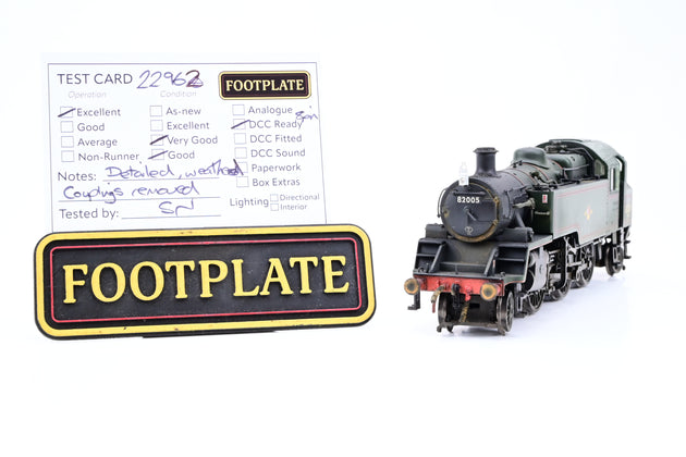 Bachmann OO Gauge 31-976 Standard 3MT Tank BR Lined Green Late Crest No.82005 - Unboxed