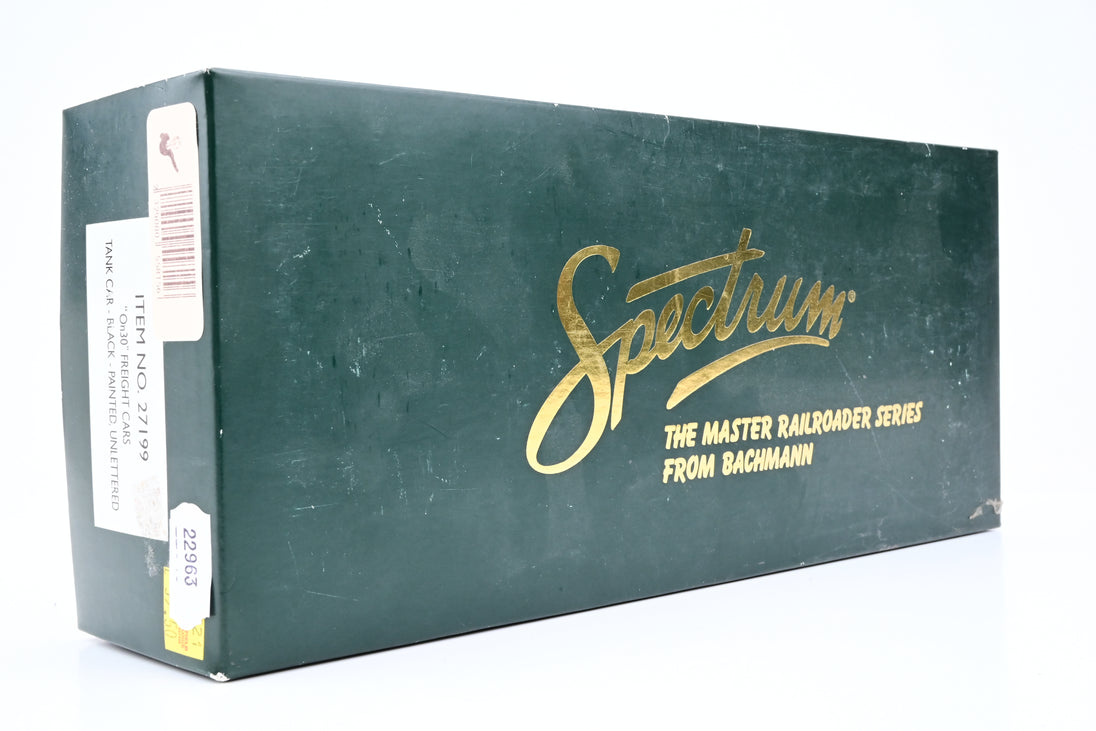 Spectrum On30 27199 Black Unlettered Tank Car - Boxed