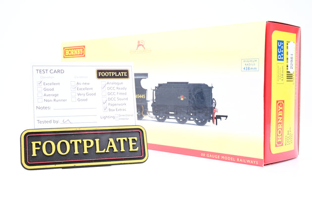 Hornby OO Gauge R3232 Late BR Black Class J15 0-6-0 No.65445 - Boxed
