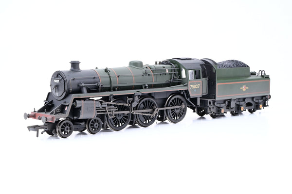 Bachmann OO Gauge 31-115 Standard Class 4MT BR2 Tender BR Lined Green Late Crest Weathered No.75027 - Boxed