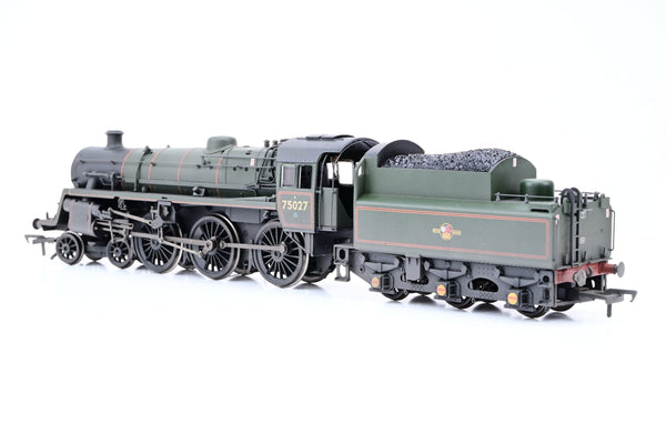 Bachmann OO Gauge 31-115 Standard Class 4MT BR2 Tender BR Lined Green Late Crest Weathered No.75027 - Boxed