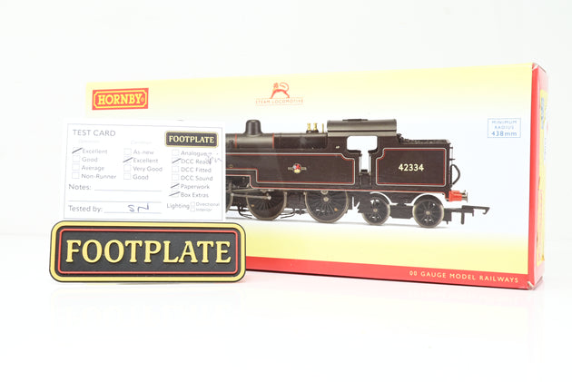 Hornby OO Gauge R3404 BR 2-6-4T Fowler Class 4P BR Lined Black Late Crest No.42334 - Boxed