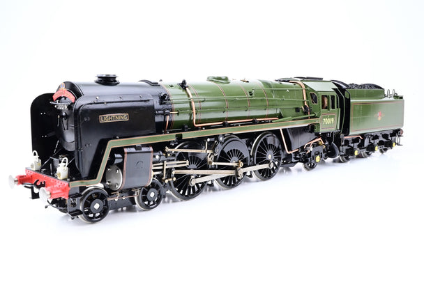 Bowande Gauge 1 1:32 Live Steam BR Green Britannia Class No.70019 'Lightning' with Fosworks RC