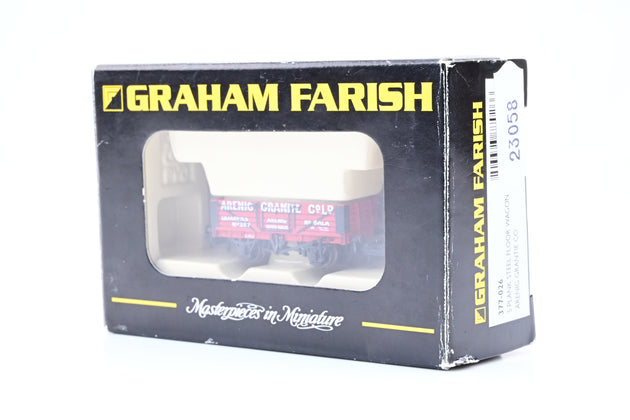Graham Farish N Gauge 377-026 5 Plank Open Wagon Arenig Granite Co - Boxed