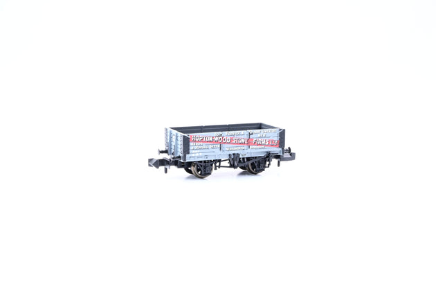 Graham Farish N Gauge 377-025 5 Plank Open Wagon Hopton Wood Stone Firms - Boxed