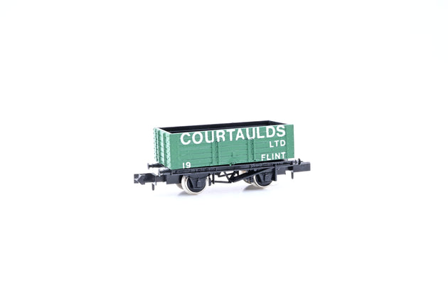 Graham Farish N Gauge 2132 7 Plank Open Wagon Courtaulds - Boxed