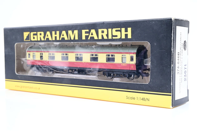 Graham Farish N Gauge 374-846B BR Crimson & Cream Stanier First Corridor Coach No.M1052M - Boxed